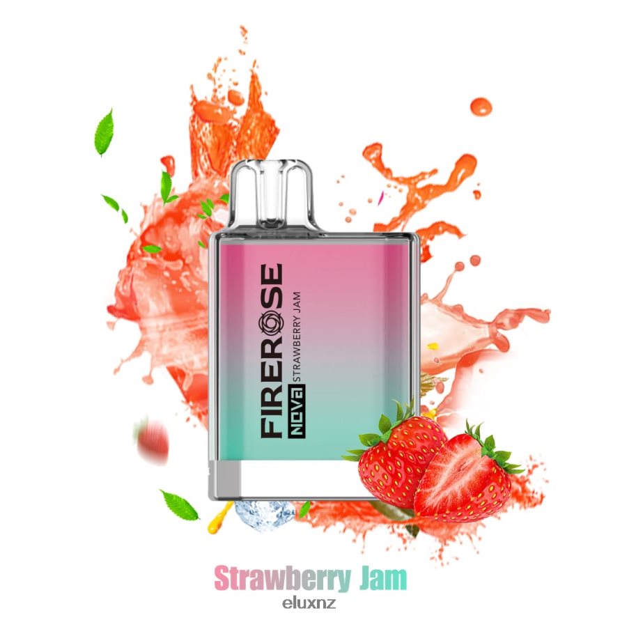 Elux Amazon - Elux Firerose Nova 600 Puffs Disposable Vape Strawberry Jam TBNB84113