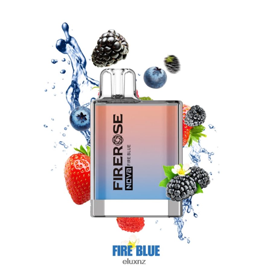 Elux Flavours - Elux Firerose Nova 600 Puffs Disposable Vape Fire Blue TBNB8426