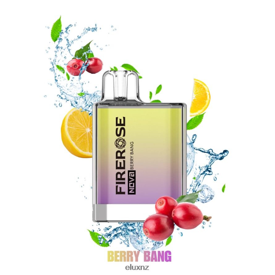 Elux Liquid Flavours - Elux Firerose Nova 600 Puffs Disposable Vape Berry Bang TBNB8418