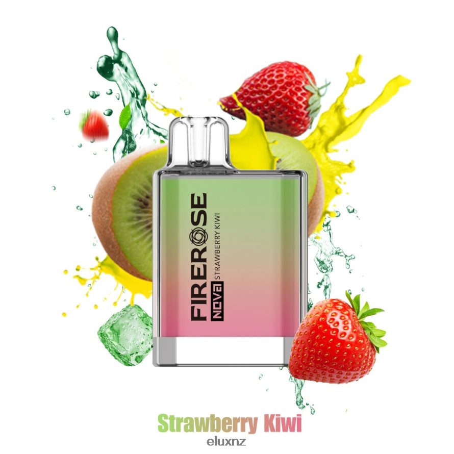 Elux NZ - Elux Firerose Nova 600 Puffs Disposable Vape Strawberry Kiwi TBNB8425