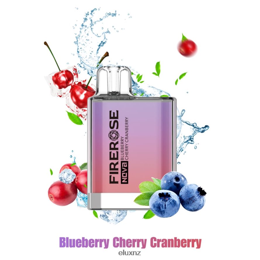 Elux Vape Near Me - Elux Firerose Nova 600 Puffs Disposable Vape Blueberry Cherry Cranberry TBNB8421
