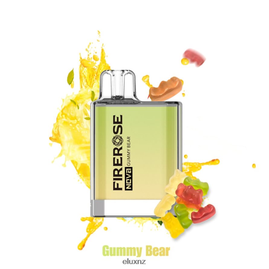 Elux Wellington - Elux Firerose Nova 600 Puffs Disposable Vape Gummy Bear TBNB8427