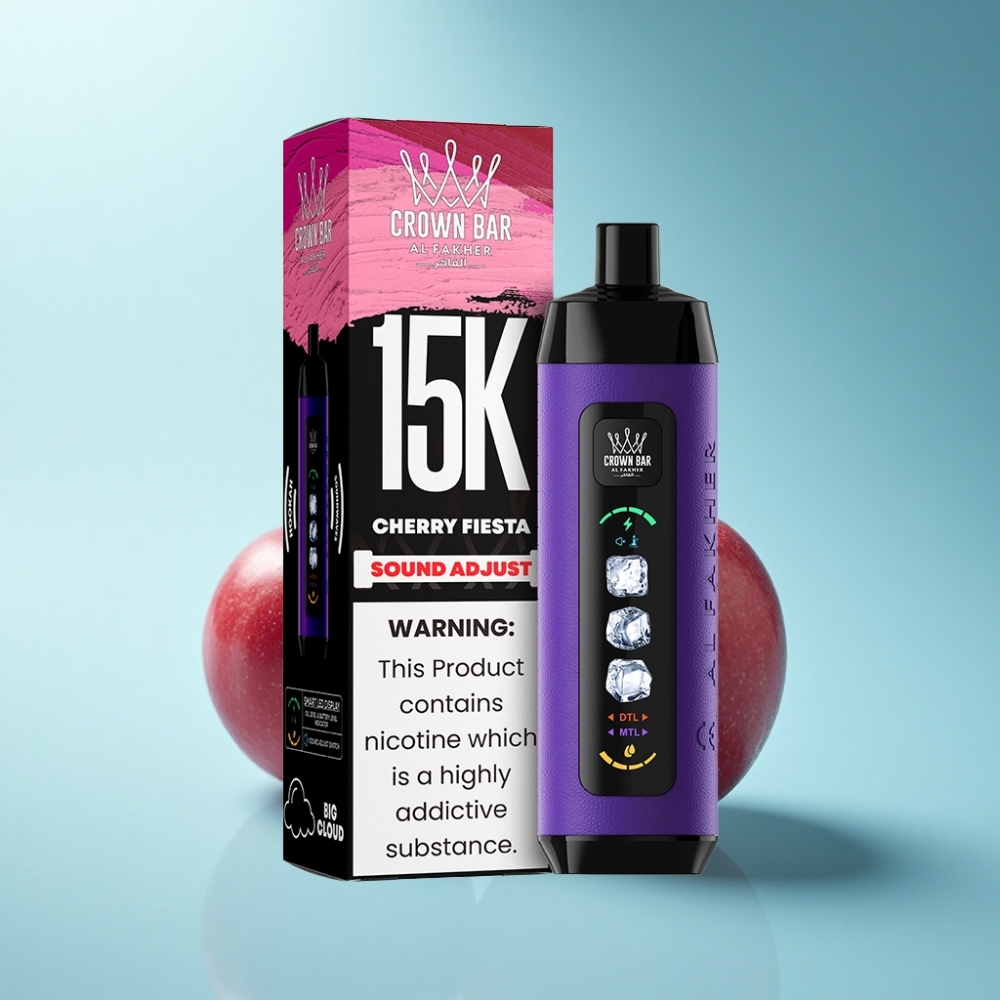 Al Fakher 15K Ice Adjust Clouds 22mL Mesh Cherry Fiesta Disposable