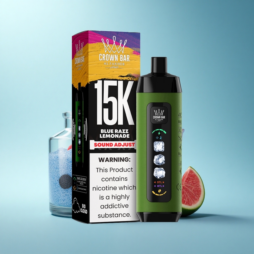 Al Fakher 15K Ice Adjust Clouds Disposable 22mL 850mAh Mesh Blue Razz Lemonade
