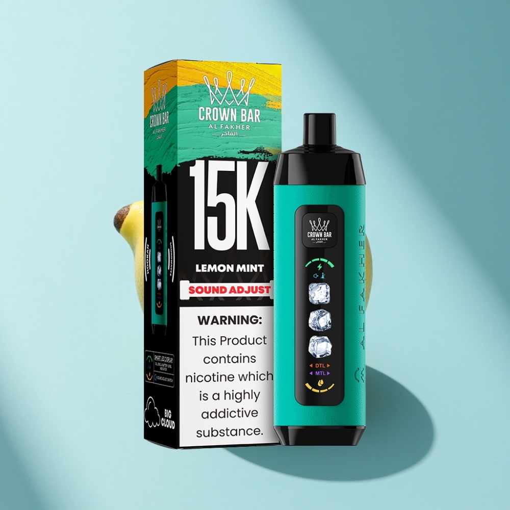 Al Fakher 15K Ice Adjust Clouds Disposable 22mL 850mAh Mesh Lemon Mint