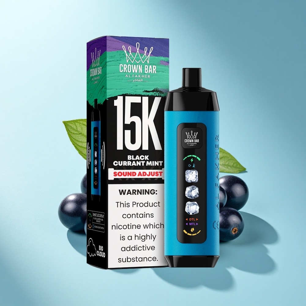 Al Fakher 15K Ice Adjust Clouds Disposable 22mL 850mAh Type-C Blackcurrant Mint