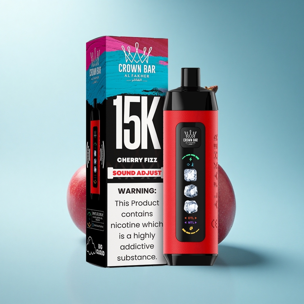 Al Fakher 15K Ice Adjust Clouds Disposable Device 22mL Mesh Cherry Fizz