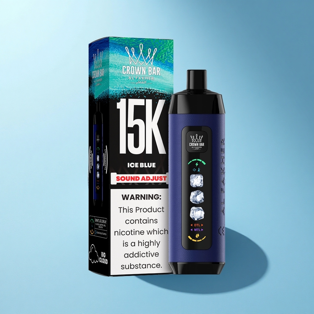 Al Fakher 15k Ice Adjust Clouds 22ml Mesh 850mAh Type-C Disposable Ice Blue