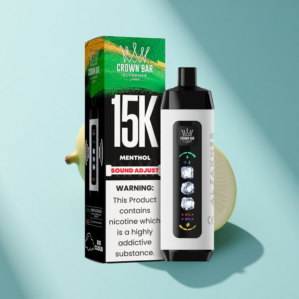 Al Fakher 15k Ice Adjust Clouds Disposable 22mL 15000 Puffs Menthol Mesh Coil