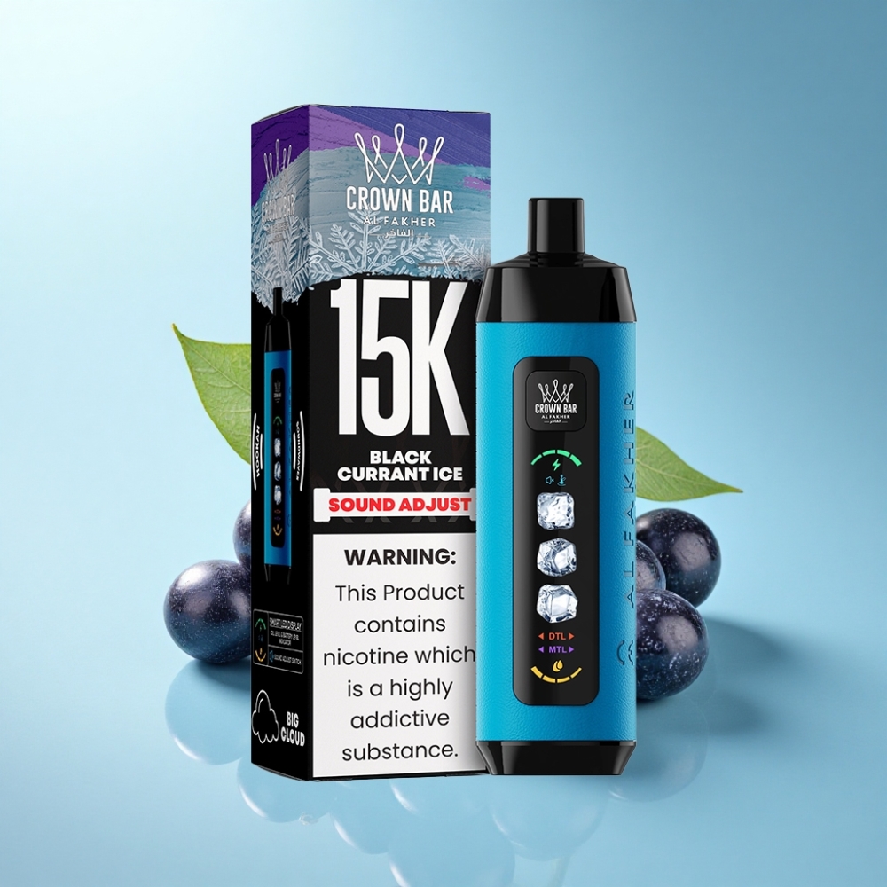 Al Fakher 15k Ice Adjust Clouds Disposable 22mL 5% Blackcurrant Ice Mesh 850mAh Type-C