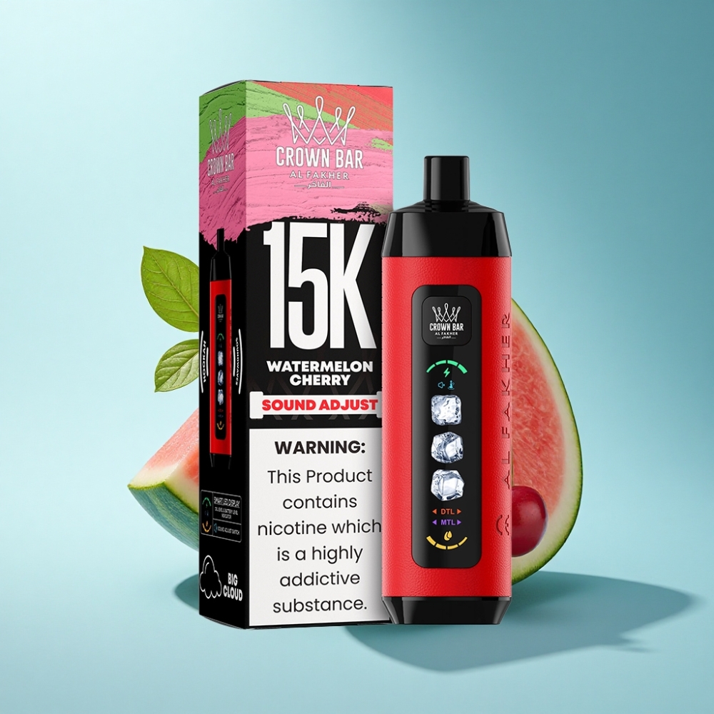 Al Fakher 15k Ice Adjust Clouds Disposable 22mL 850mAh Mesh Watermelon Cherry