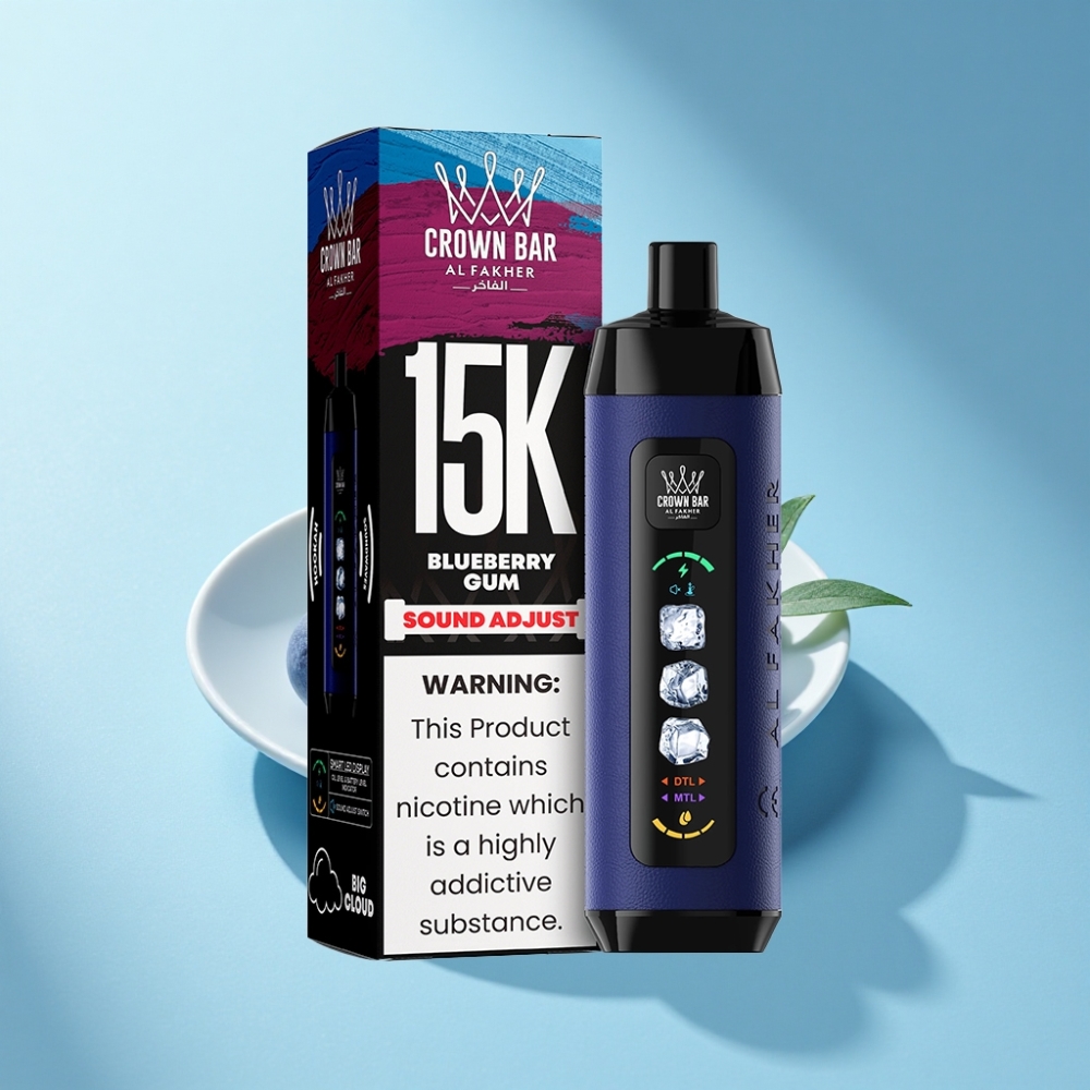 Al Fakher 15k Ice Adjust Clouds Disposable 22ml Mesh Blueberry Gum