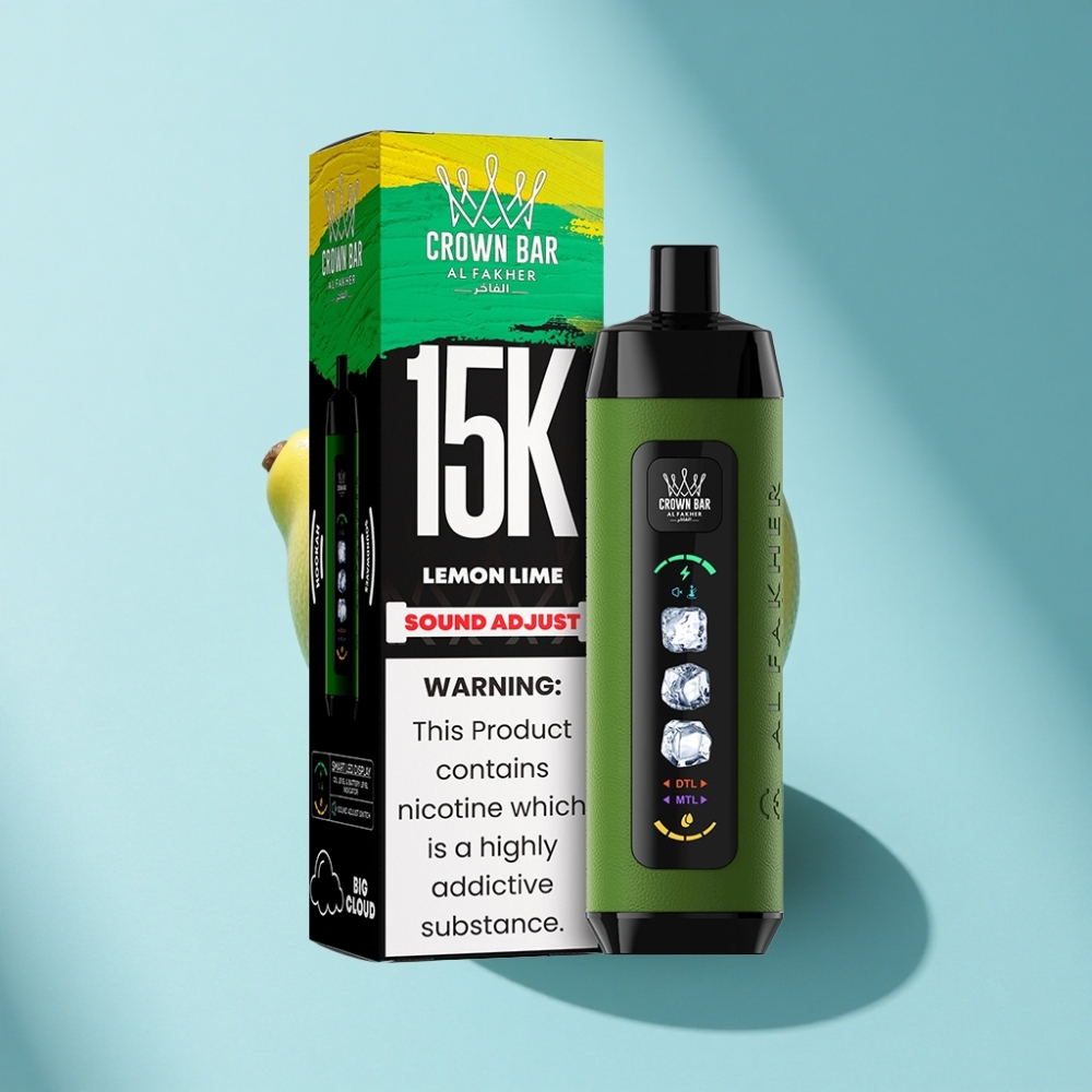 Al Fakher 15k Ice Adjust Clouds Disposable Device 22mL 850mAh Mesh Lemon Lime