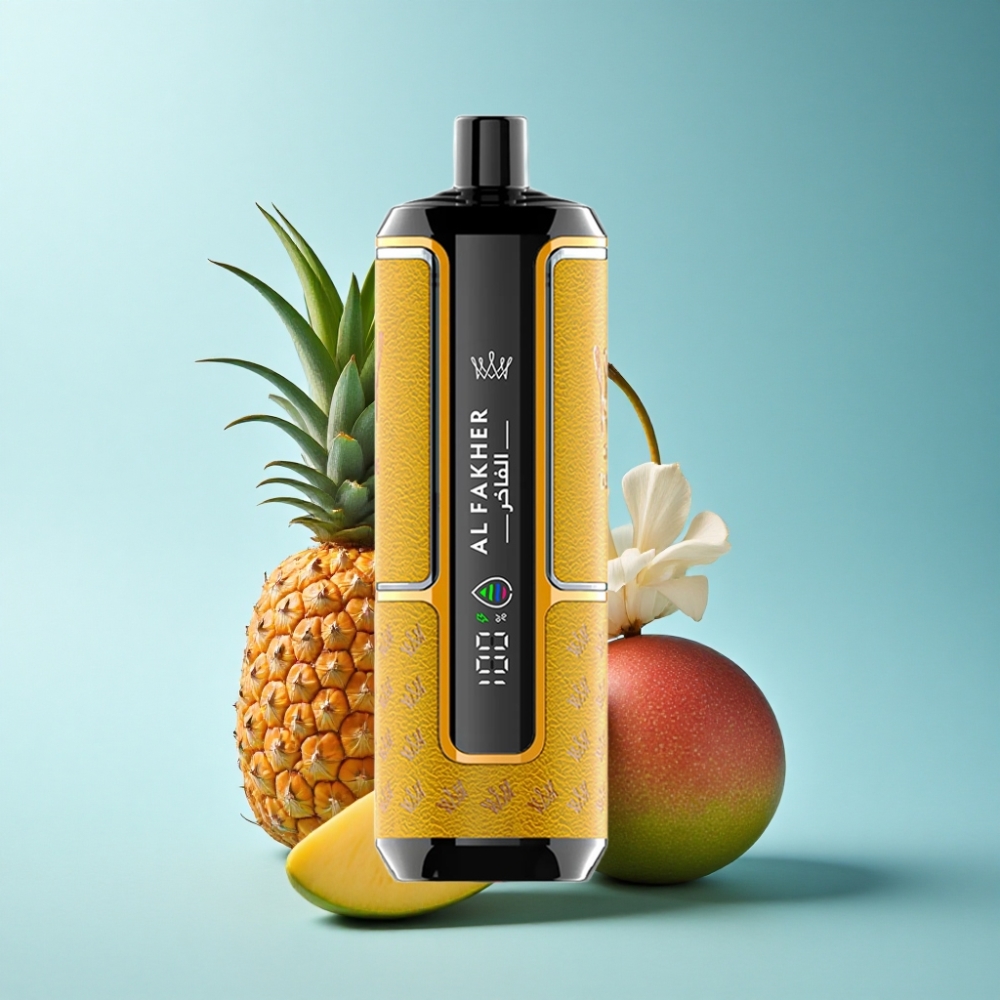 Al Fakher Crown Bar 15K Hypermax 22ml DTL 6mg Mango Pineapple Disposable Vape