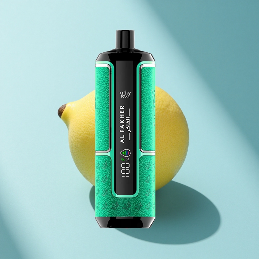 Al Fakher Crown Bar 15K Hypermax 22ml DTL Disposable Vape Kit Lemon Mint