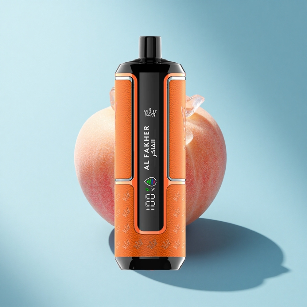 Al Fakher Crown Bar 15K Hypermax 22ml DTL Peach Ice Disposable Vape