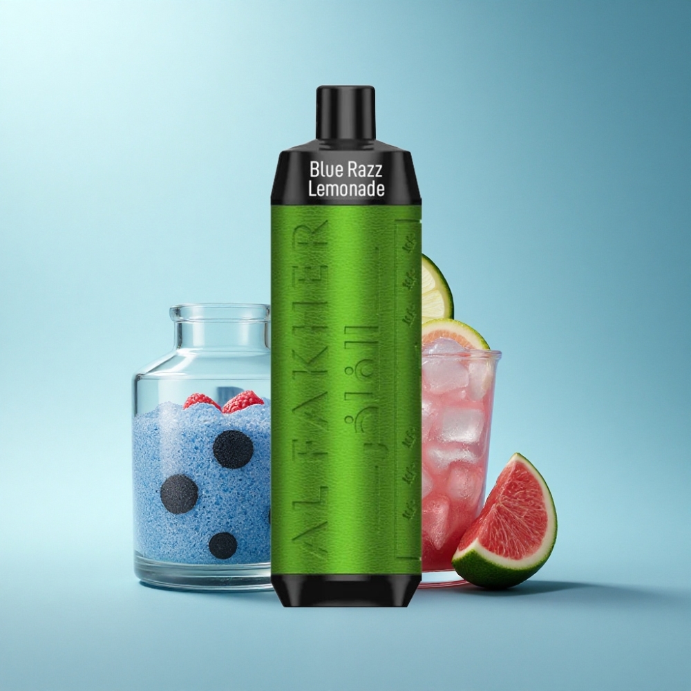 Al Fakher Crown Bar 8000 Crystal 18ml Blue Razz Lemonade Disposable Vape