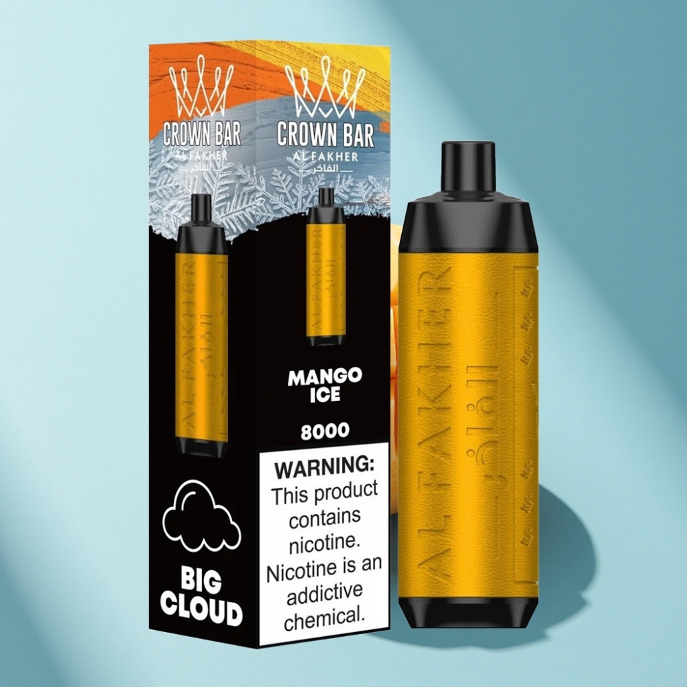 Al Fakher Crown Bar 8000 Crystal Disposable Vape 18ml Mango Ice