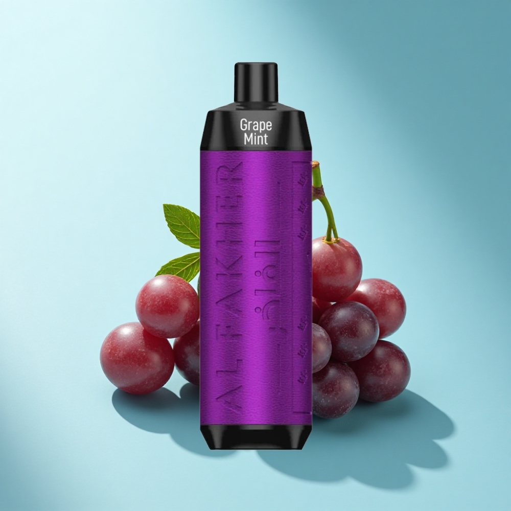 Al Fakher Crown Bar 8000 Crystal Disposable Vape Grape Mint 18mL 5mg