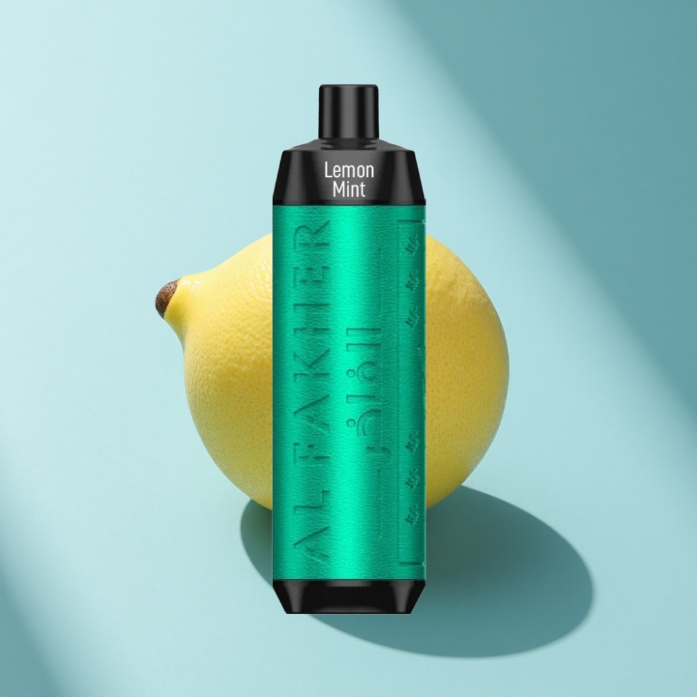 Al Fakher Crown Bar 8000 Crystal Disposable Vape – Lemon Mint, 18mL, 5mg Nicotine, USB-C