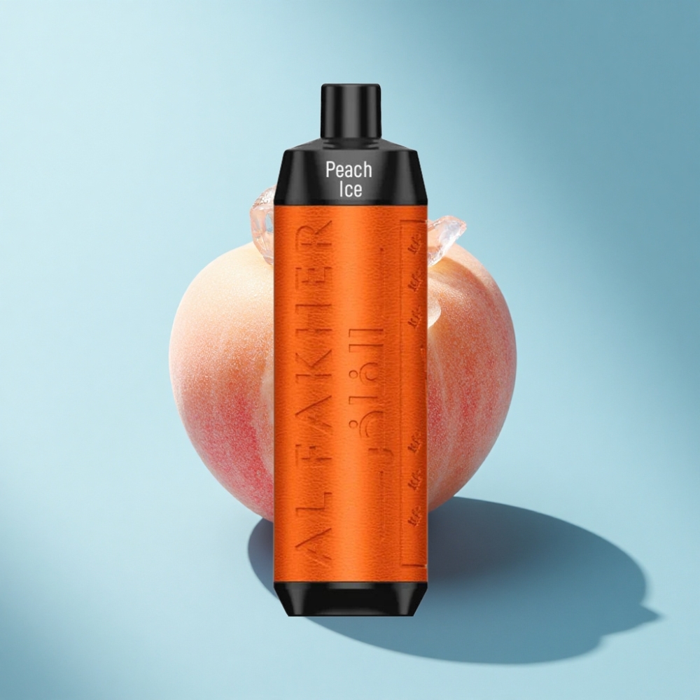 Al Fakher Crown Bar 8000 Crystal Disposable Vape Peach Ice 18mL 5mg