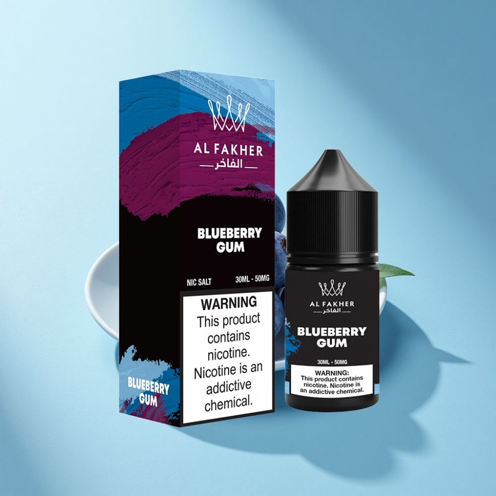 AL Fakher Nicotine Salt Blueberry Gum 50MG Pod E-Liquid 30ml