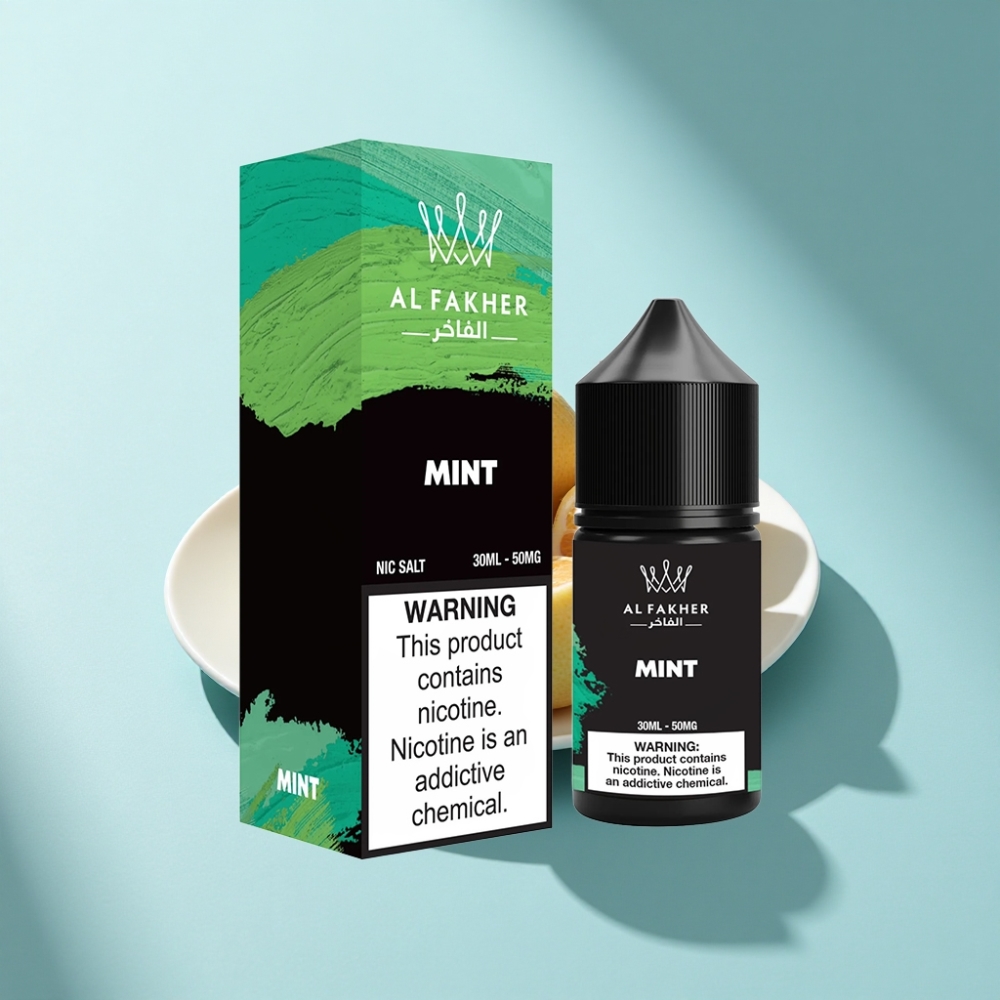 AL Fakher Nicotine Salt Mint 50MG E-Liquid for Pod & Pen Vape Kits