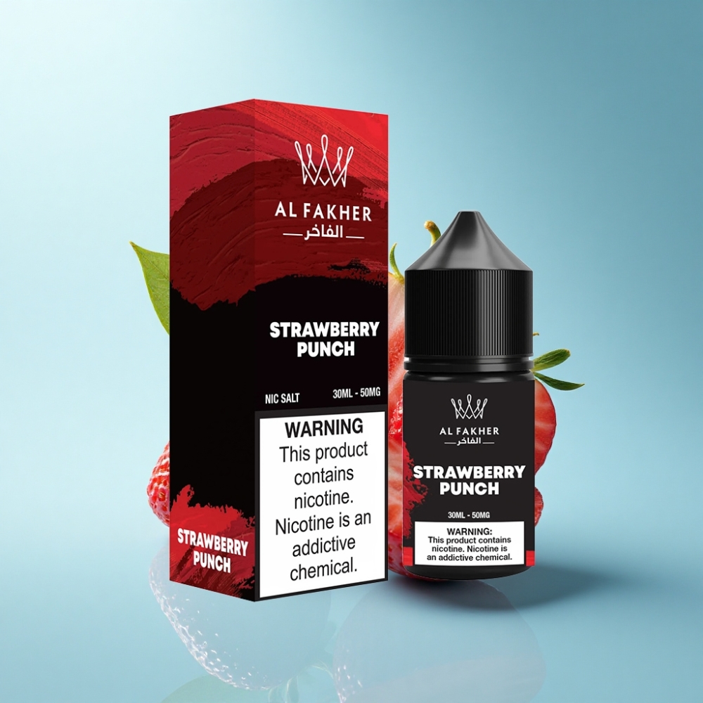 AL Fakher Nicotine Salt Strawberry Punch 50MG E-Liquid 30ml Pod Vape