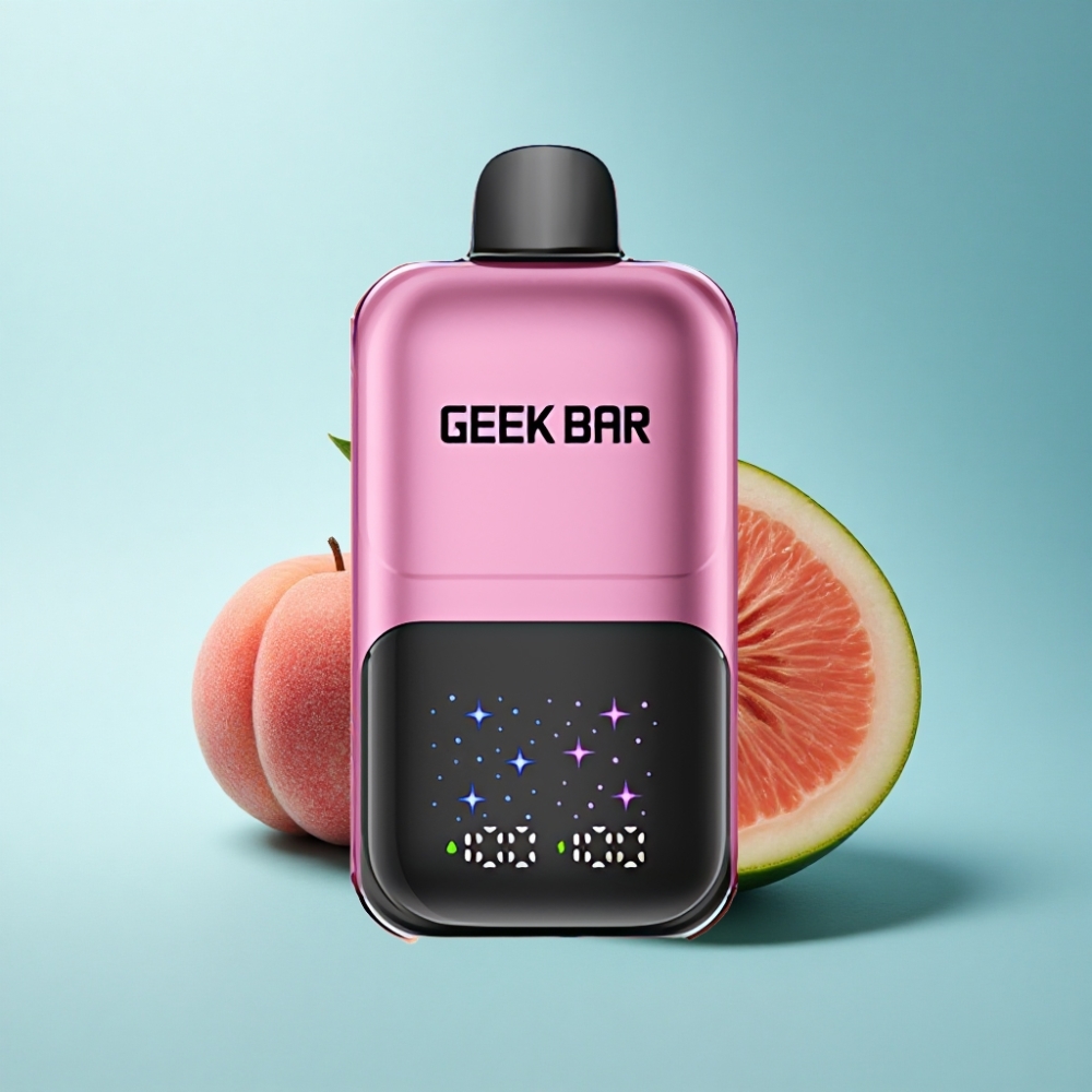 GEEK BAR 2GO 50000 Puffs Dual Tank 20mL Peach Watermelon Disposable Vape