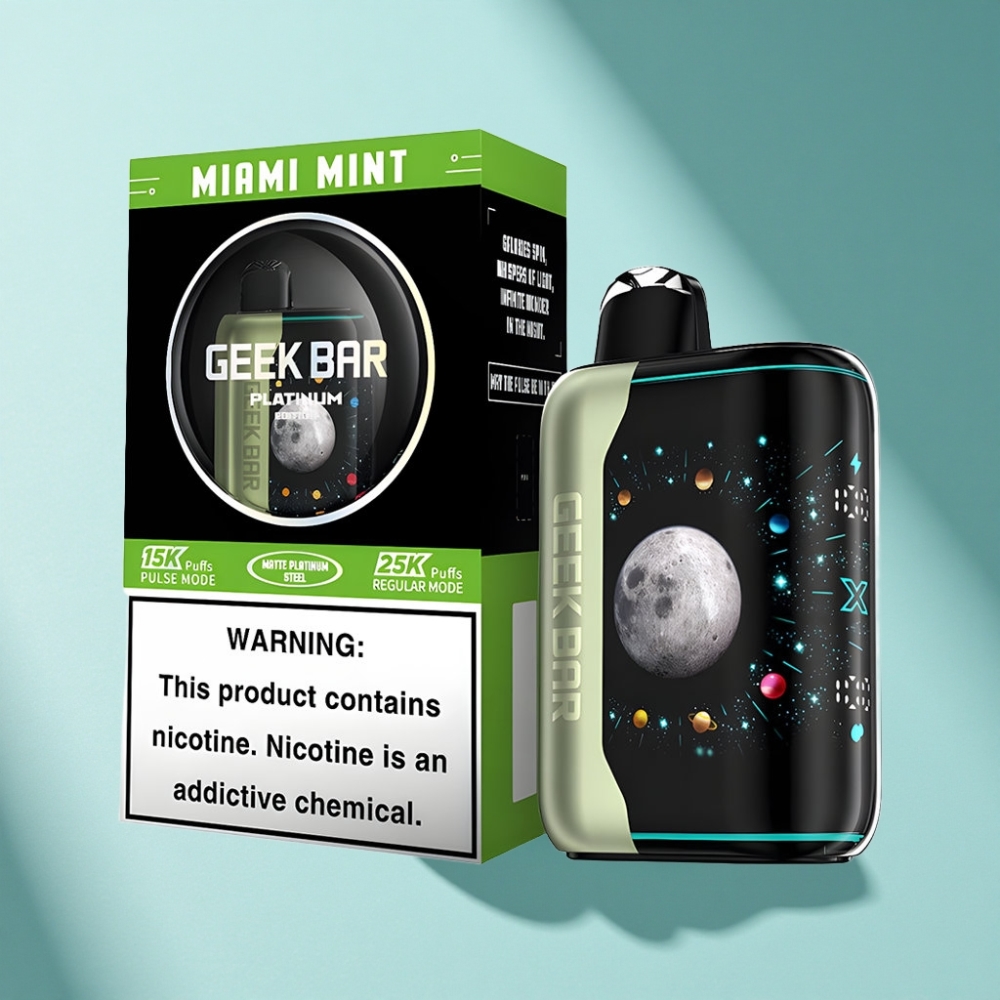 GEEK BAR Platinum 25000 Puffs Miami Mint Disposable Vape USB-C Dual Mesh
