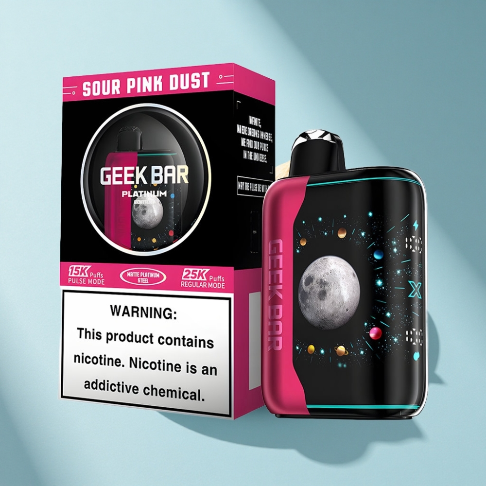 GEEK BAR Platinum 25000 Puffs Sour Pink Dust Disposable Vape USB-C Dual Mesh