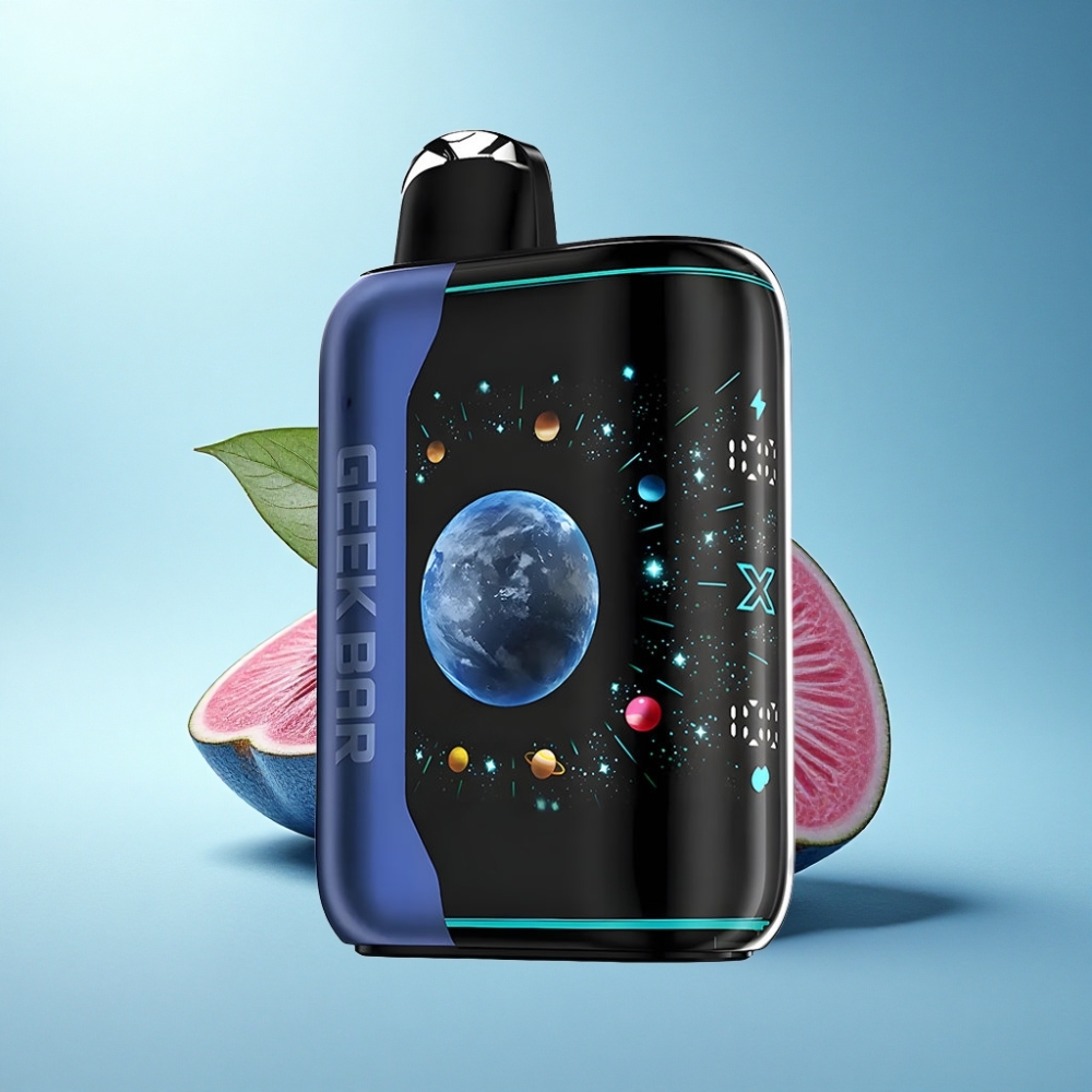 GEEK BAR Platinum Edition 25000 Puffs Blue Razz Ice Disposable Vape with Dual Mesh Coil & Quick Charge