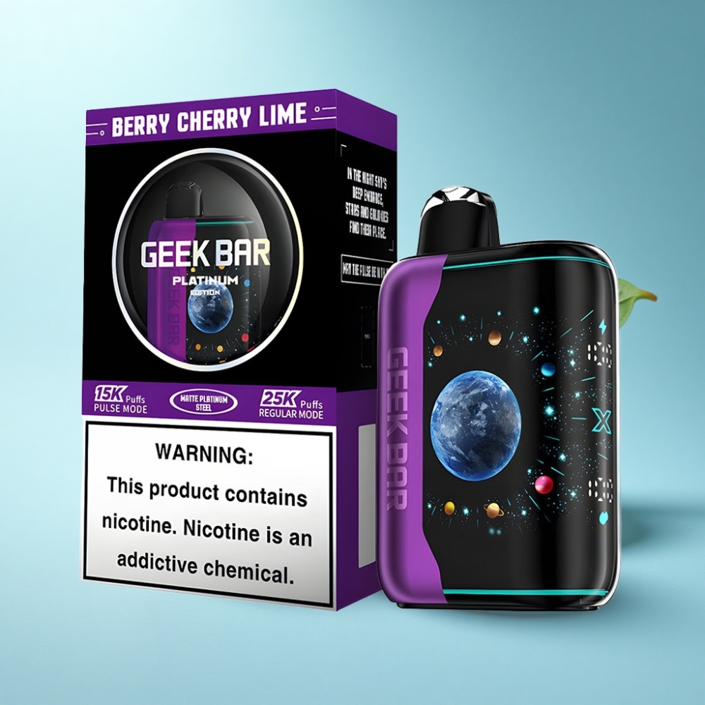 GEEK BAR Platinum Edition 25000 Puffs Disposable Vape Berry Cherry Lime