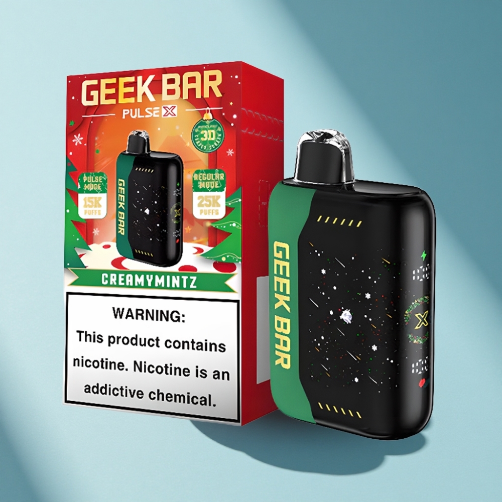 Geek Bar Pulse X 25000 Puffs Disposable Vape Christmas Edition 18mL Dual Mesh