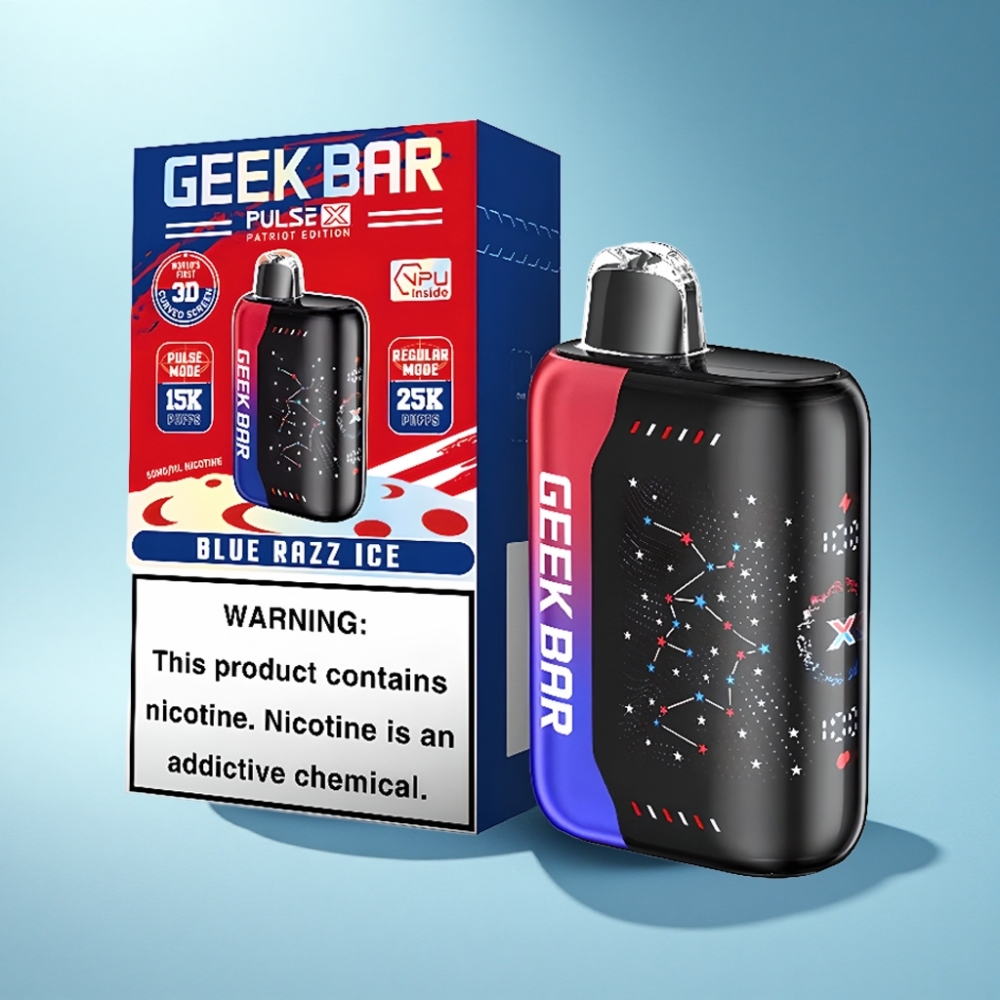 Geek Bar Pulse X 25000 Puffs Dual Mesh Coil 18mL Patriot Edition