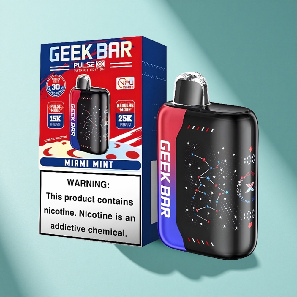 Geek Bar Pulse X 25000 Puffs Dual Mesh Coil 18mL Patriot Edition