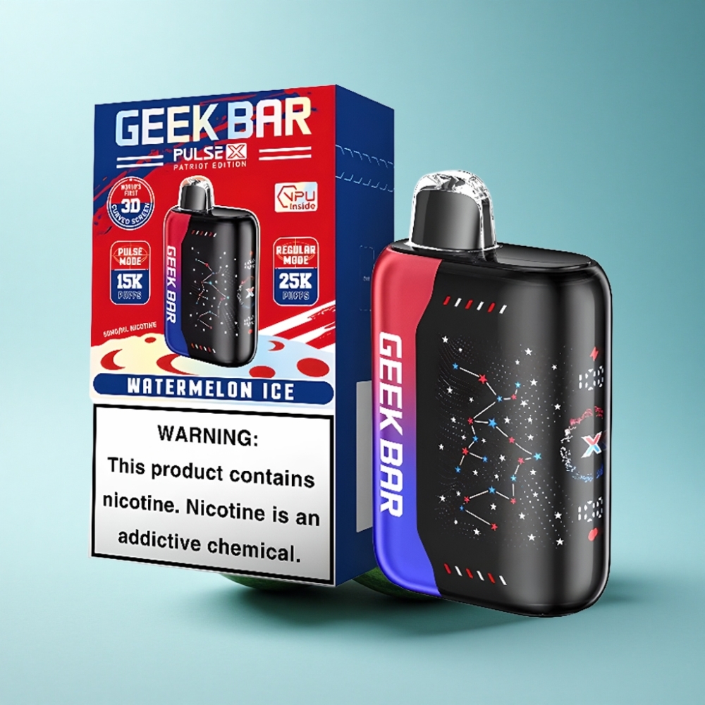 Geek Bar Pulse X 25000 Puffs Dual Mesh Coil 18mL Patriot Edition