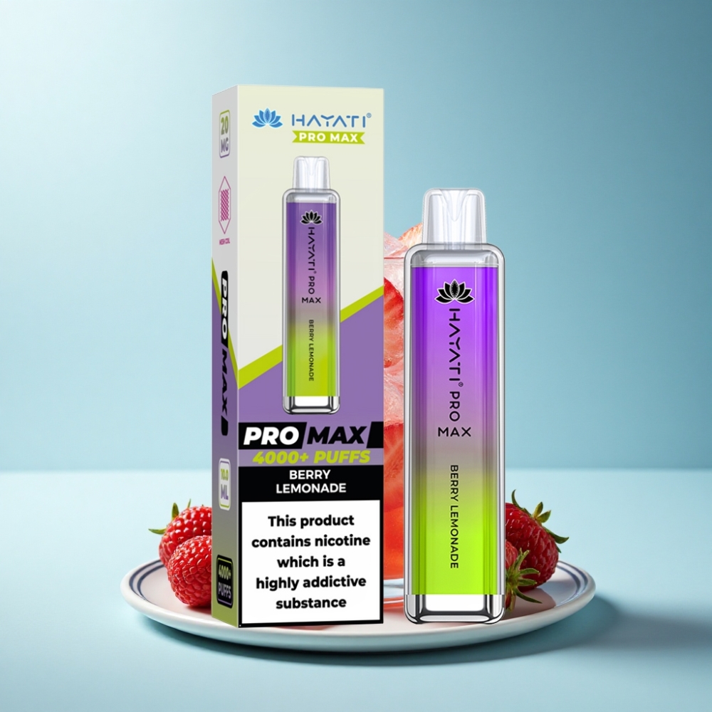 Hayati Pro Max 4000 Puffs Berry Lemonade Disposable Vape Rechargeable 1400mAh
