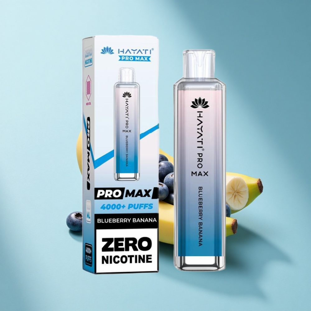 Hayati Pro Max 4000 Puffs Rechargeable Disposable Vape Blueberry Banana