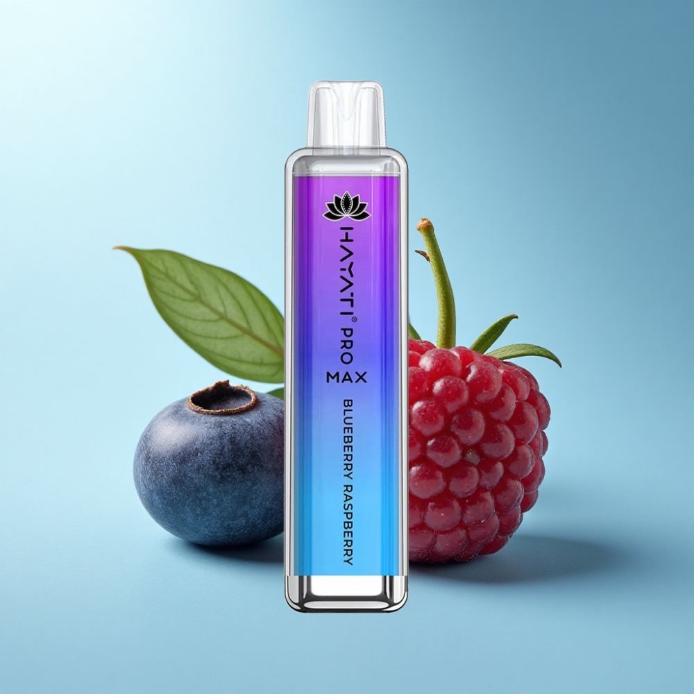 Hayati Pro Max 4000 Puffs Rechargeable Disposable Vape Blueberry Raspberry