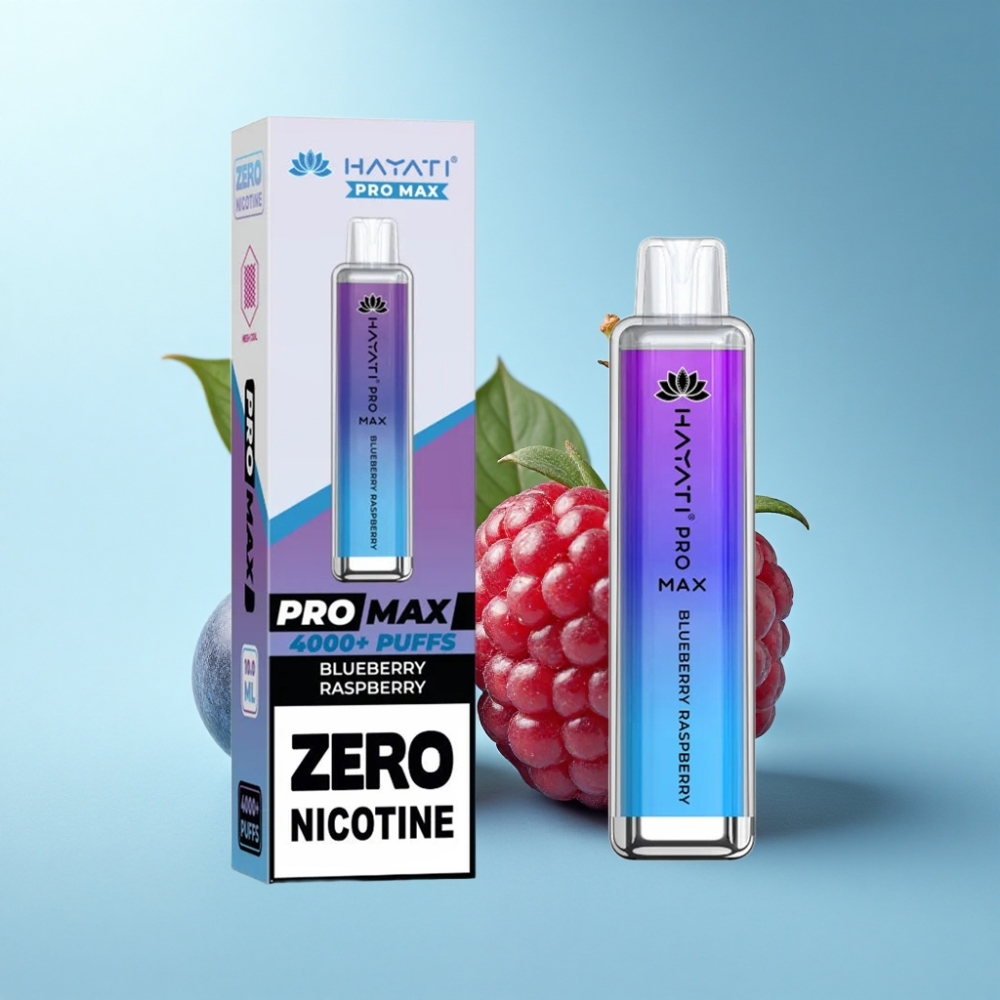 Hayati Pro Max 4000 Puffs Rechargeable Disposable Vape Blueberry Raspberry