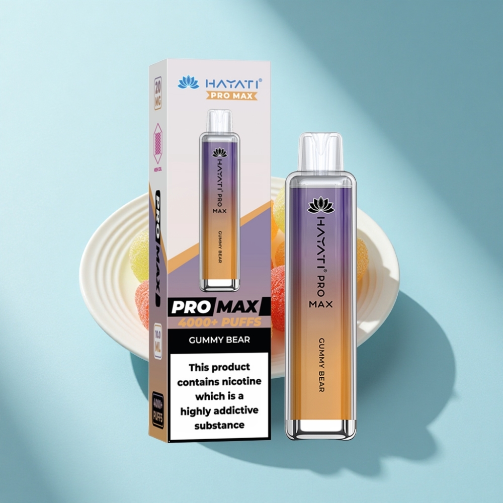 Hayati Pro Max 4000 Puffs Rechargeable Disposable Vape Gummy Bear