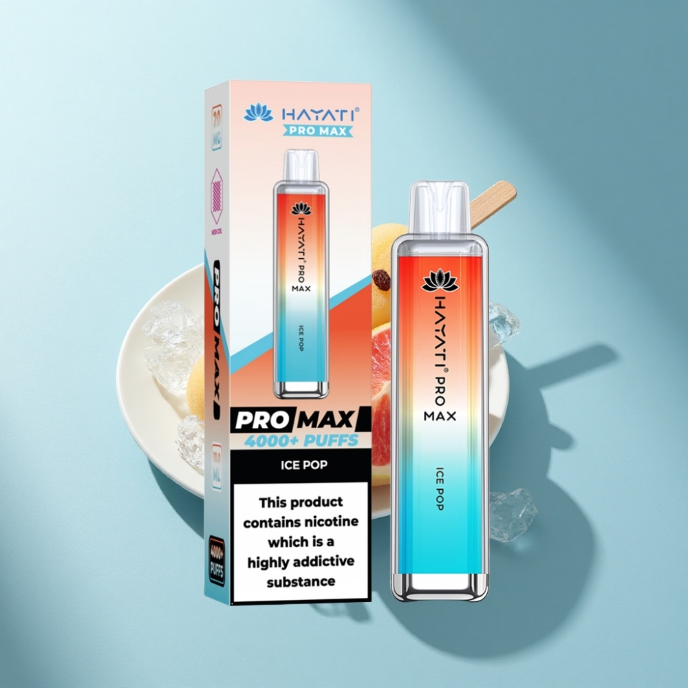 Hayati Pro Max 4000 Puffs Rechargeable Disposable Vape Ice Pop