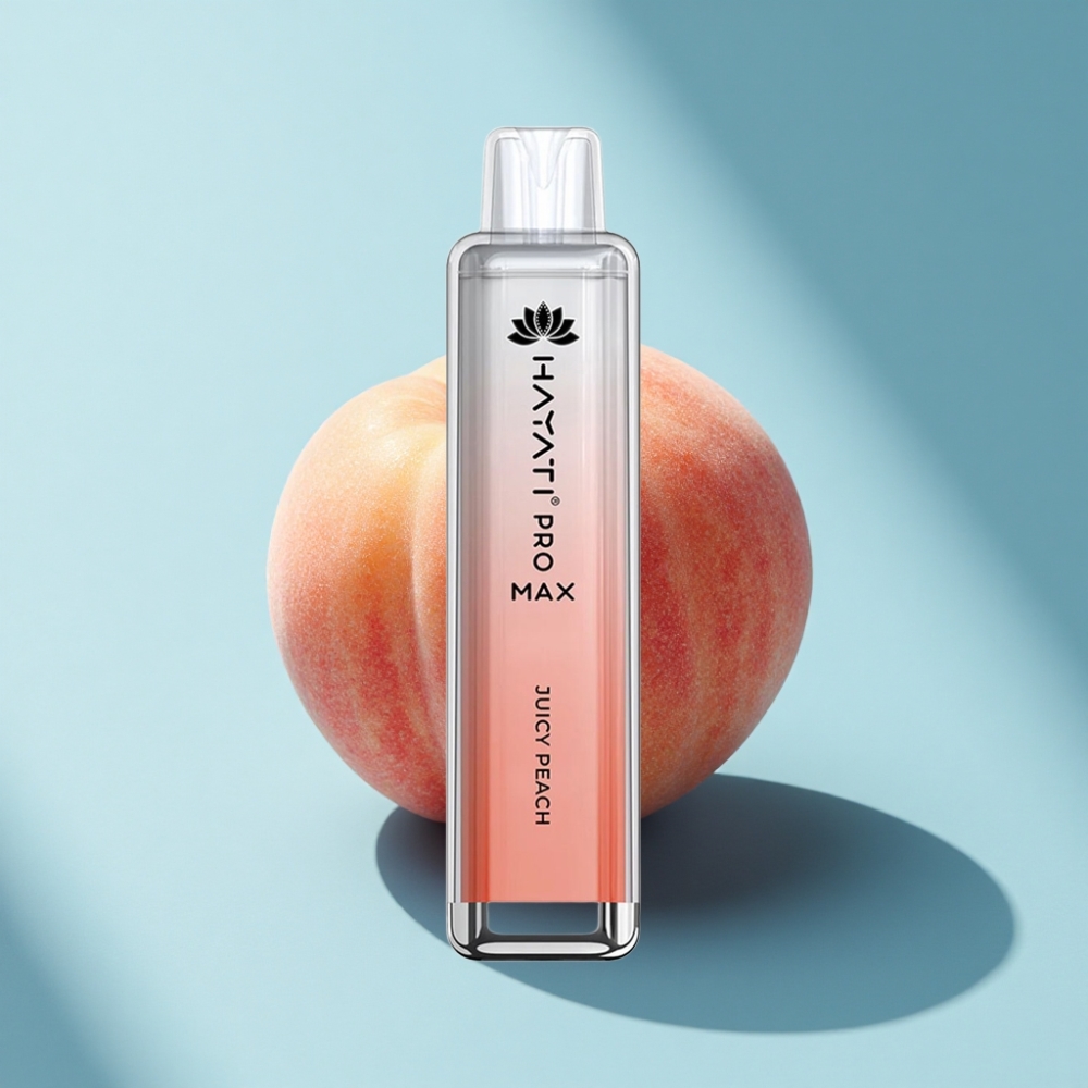 Hayati Pro Max 4000 Puffs Rechargeable Disposable Vape Juicy Peach