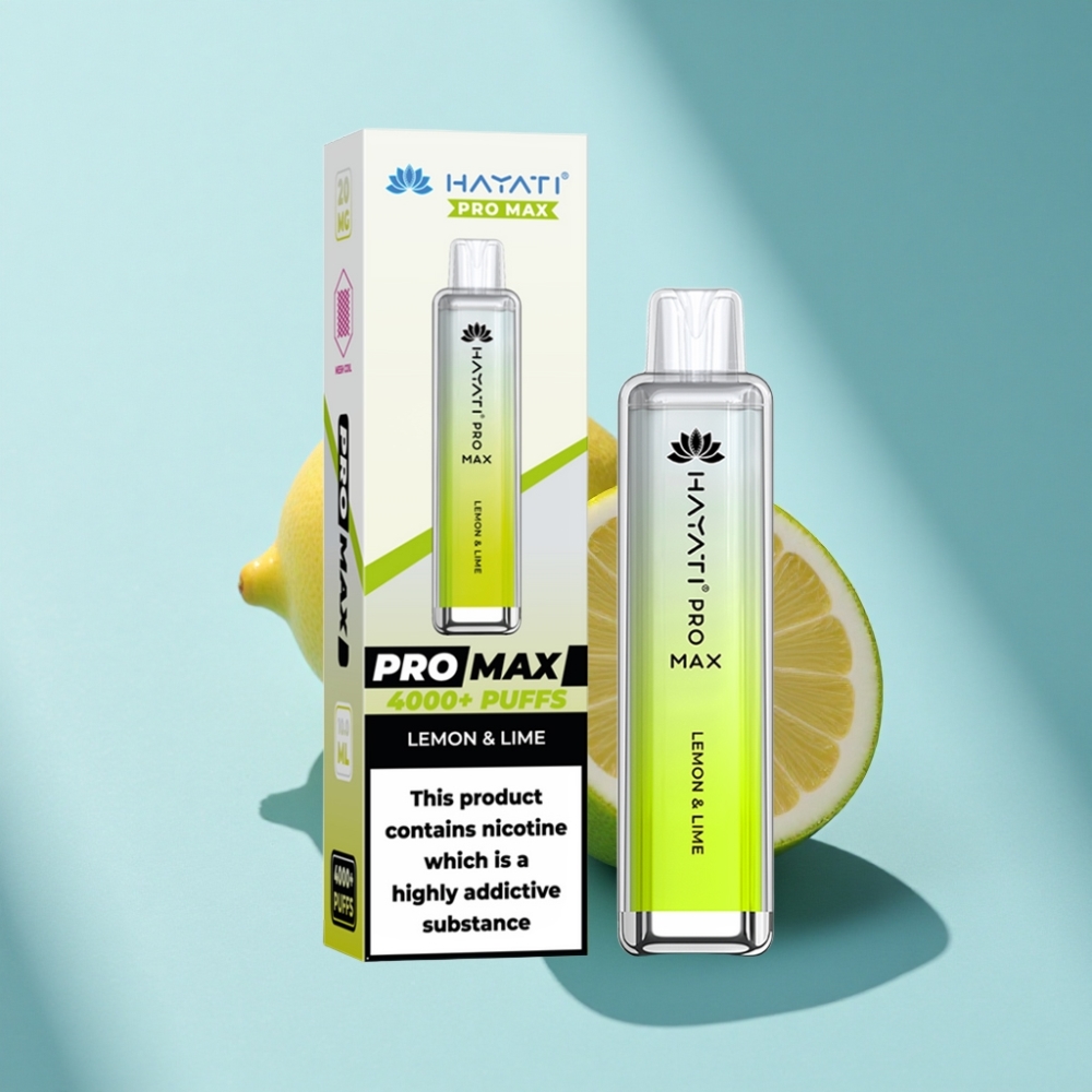 Hayati Pro Max 4000 Puffs Rechargeable Disposable Vape Lemon & Lime