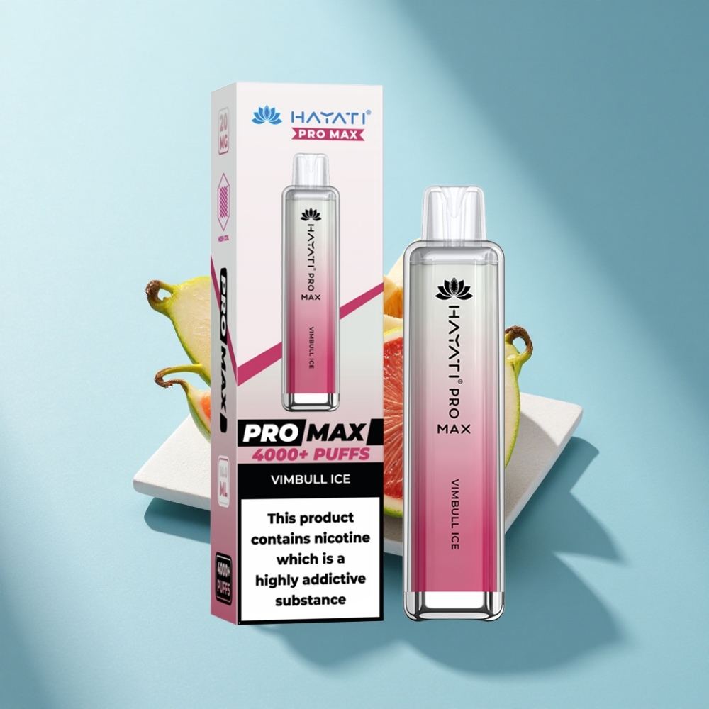 Hayati Pro Max 4000 Puffs Rechargeable Disposable Vape Vimbull Ice