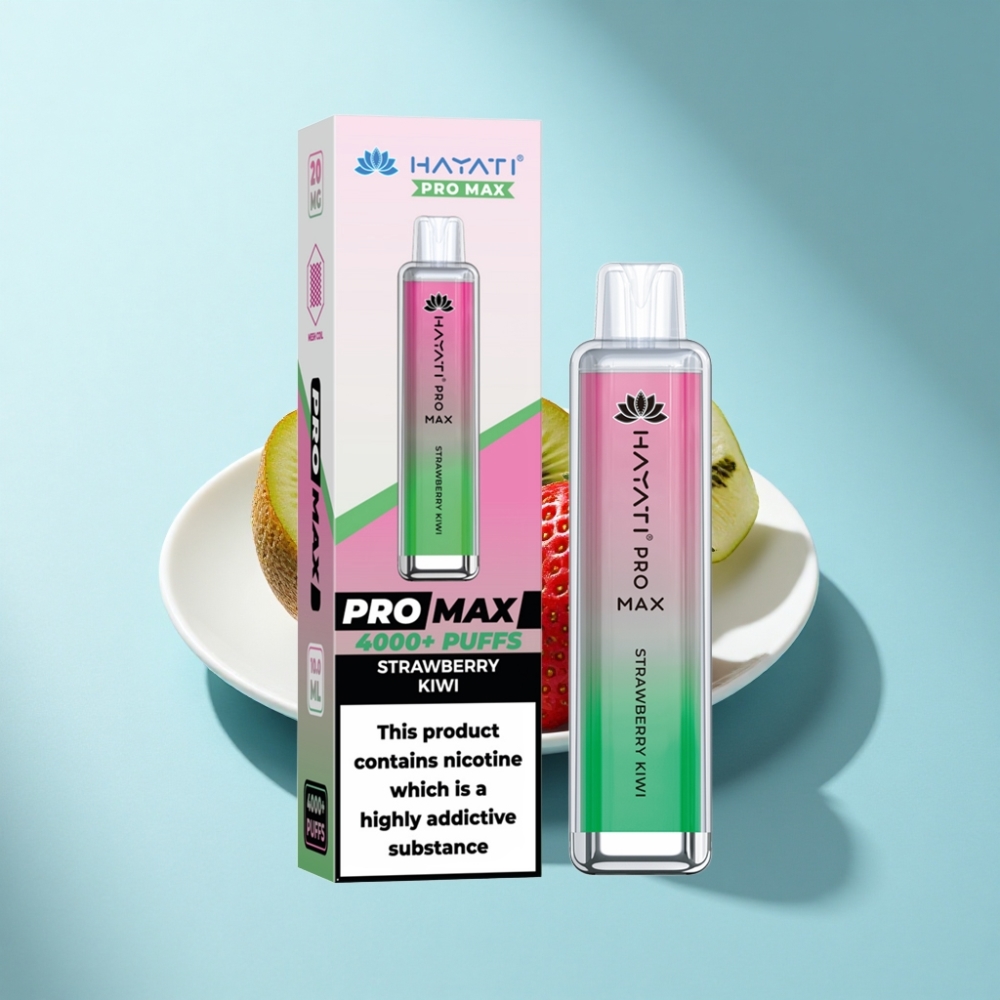Hayati Pro Max 4000 Puffs Rechargeable Strawberry Kiwi Disposable Vape