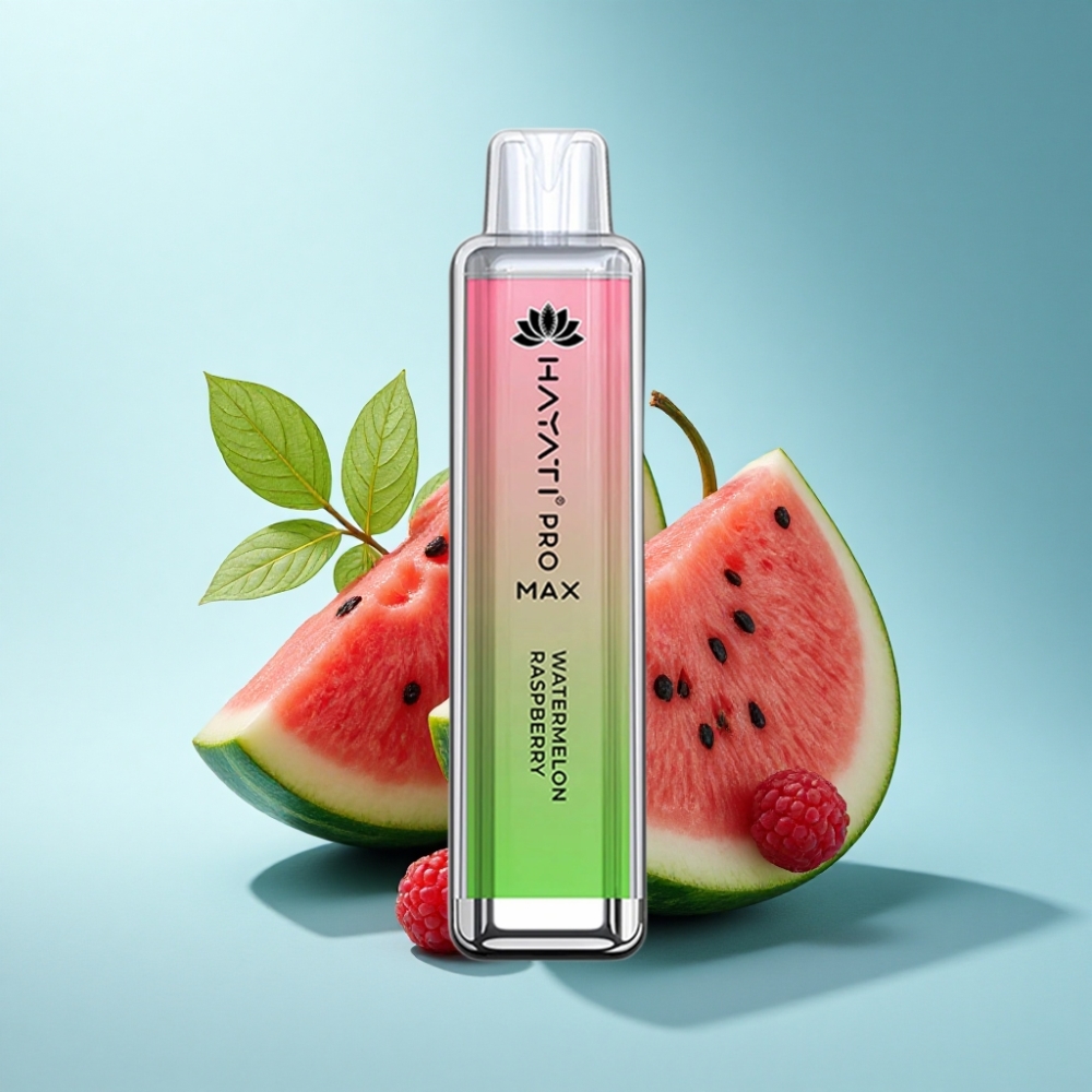 Hayati Pro Max 4000 Puffs Rechargeable Watermelon Raspberry Disposable Vape