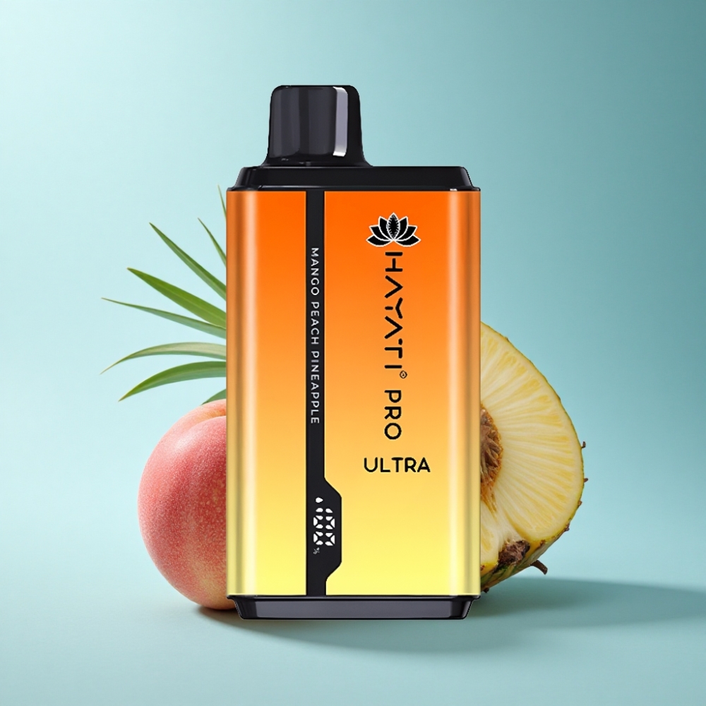 Hayati Pro Ultra 15000 Puffs 12ml 2% Mango Peach Pineapple Disposable Vape