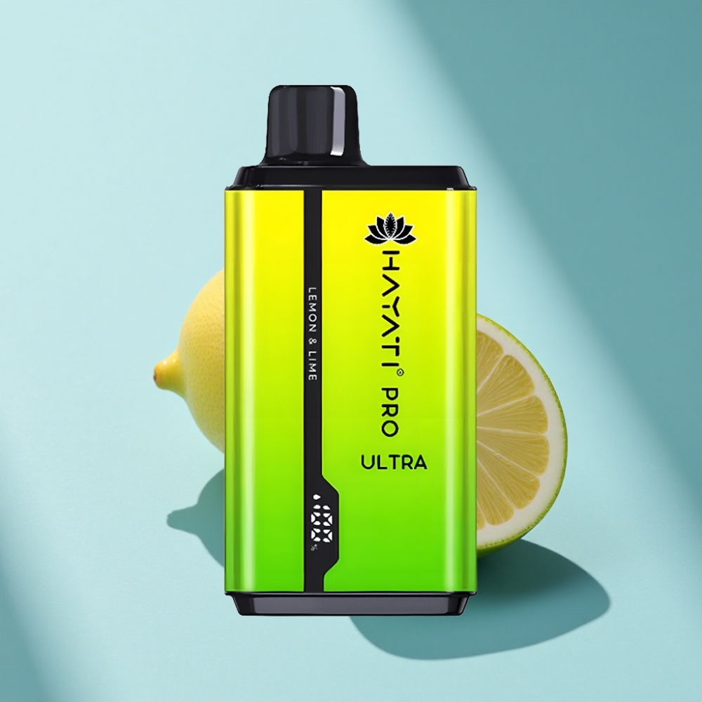 Hayati Pro Ultra 15000 Puffs 24mL 2% Lemon Lime Disposable Vape